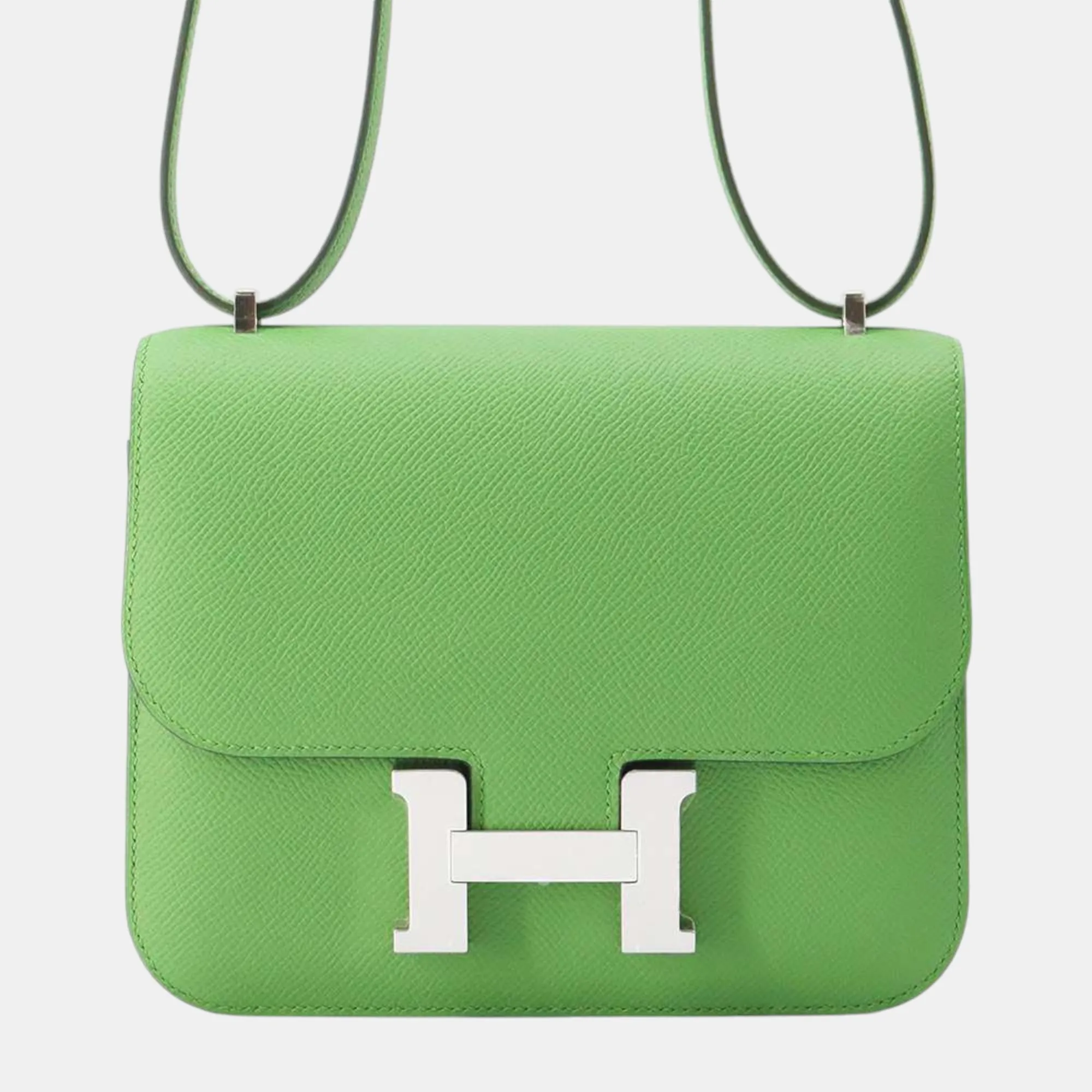 Miroir Vert Yucca Epsom Mini Constance III Shoulder Bag