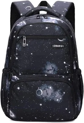 MITOWERMI Kids' Backpack for Boys Girls Elementary School Bags for Boys Bookbags Primary Students Children Backpack Galaxy Black