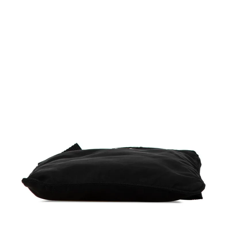 Prada Nylon Triangle Logo Shoulder Bag