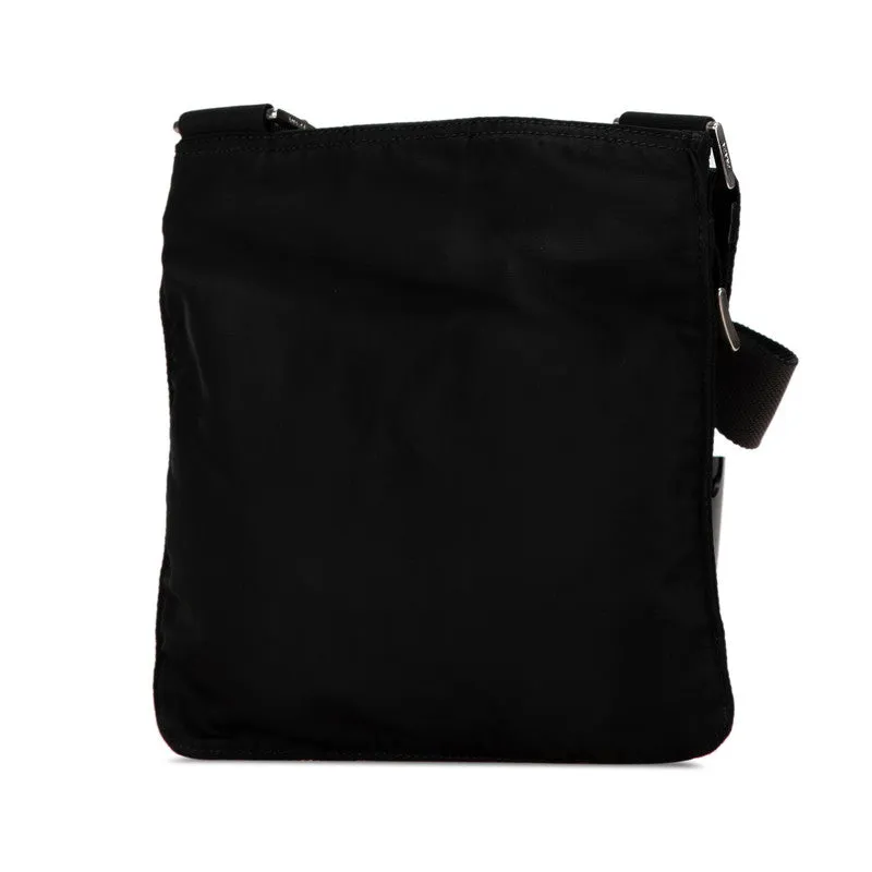 Prada Nylon Triangle Logo Shoulder Bag