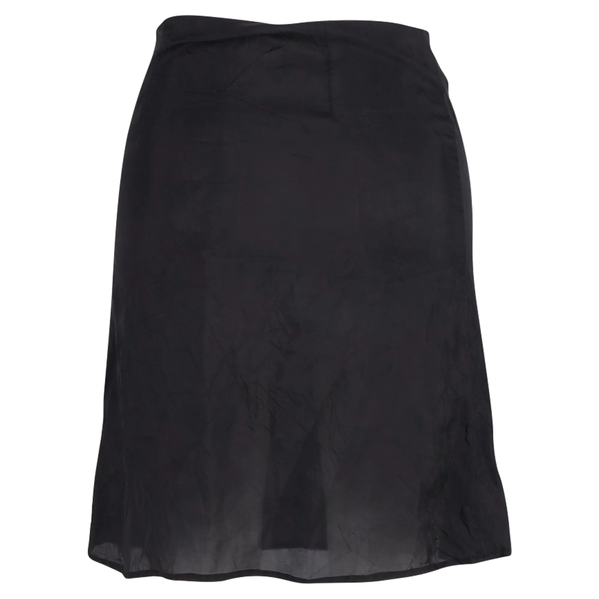 Prada Sheer Mini Skirt in Black Nylon
