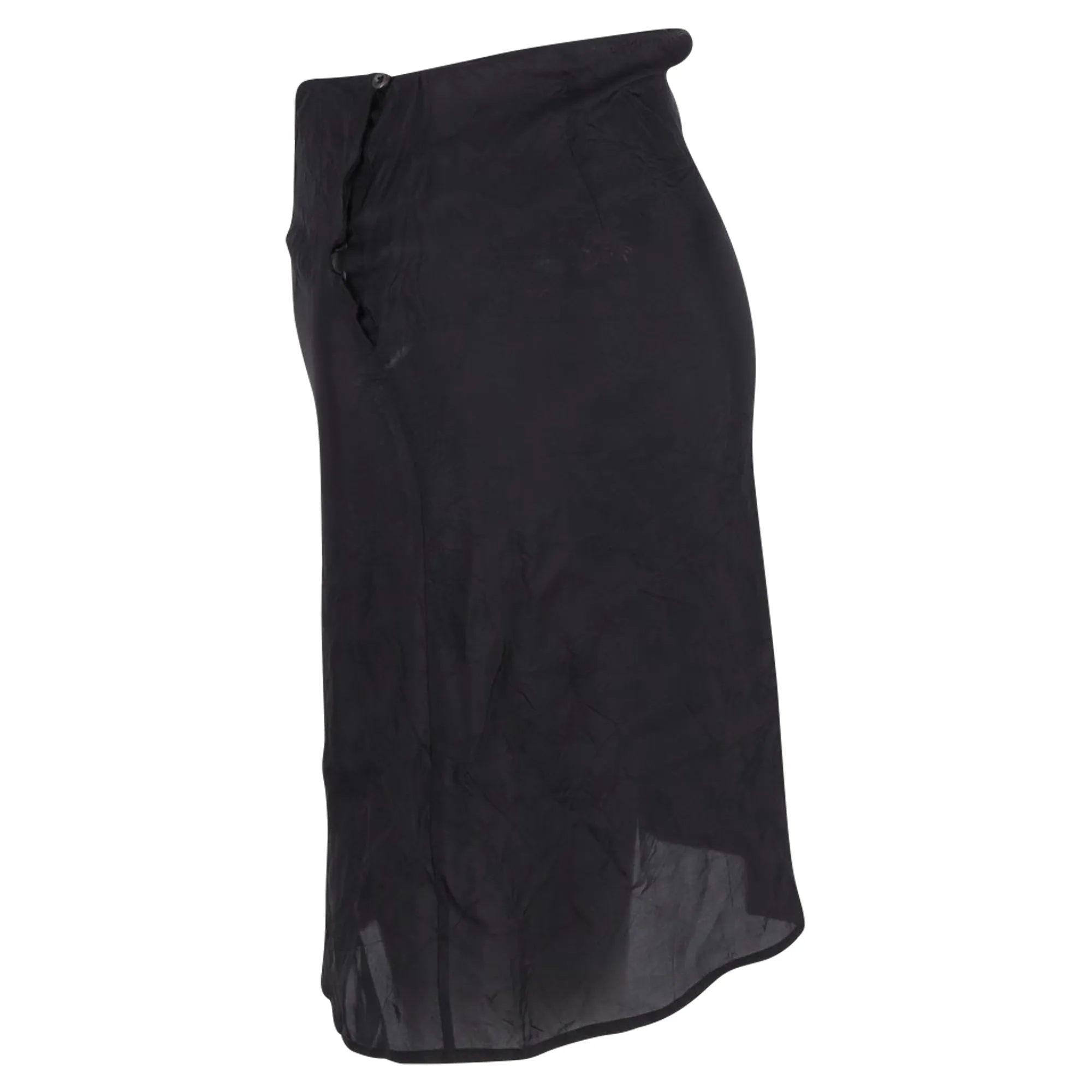 Prada Sheer Mini Skirt in Black Nylon