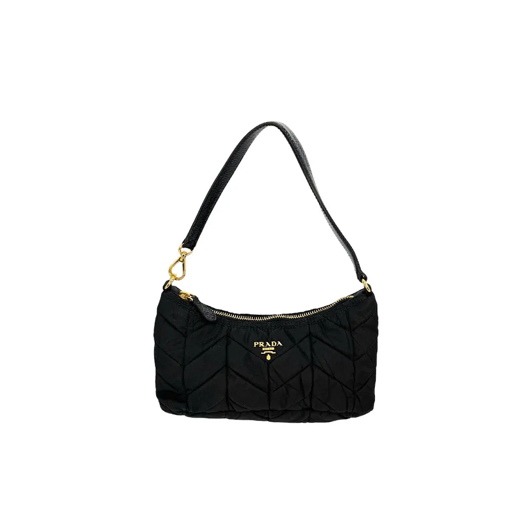 Prada Tessuto Nylon Chevron Quilted Mini Bag
