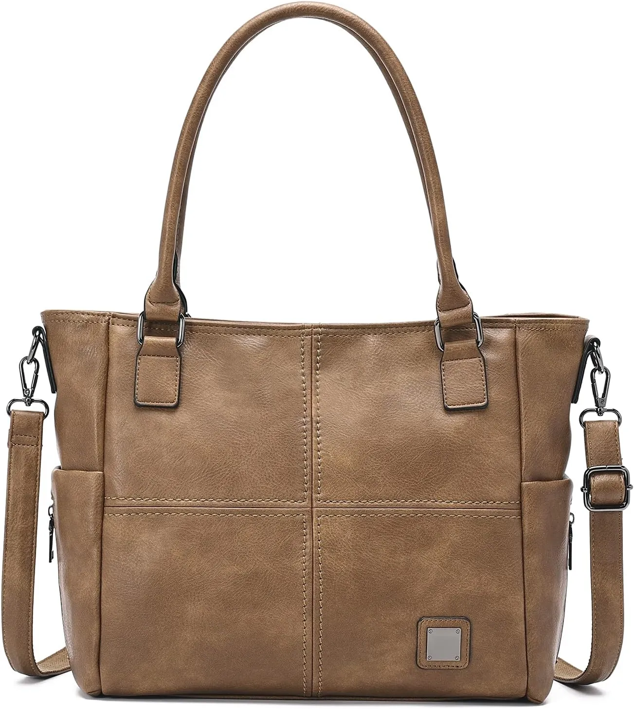 Pursess for WomenSoft PU Leather Handbags Large Capacity Purse Fashion Crossbody Bags, Top Handle Satchel