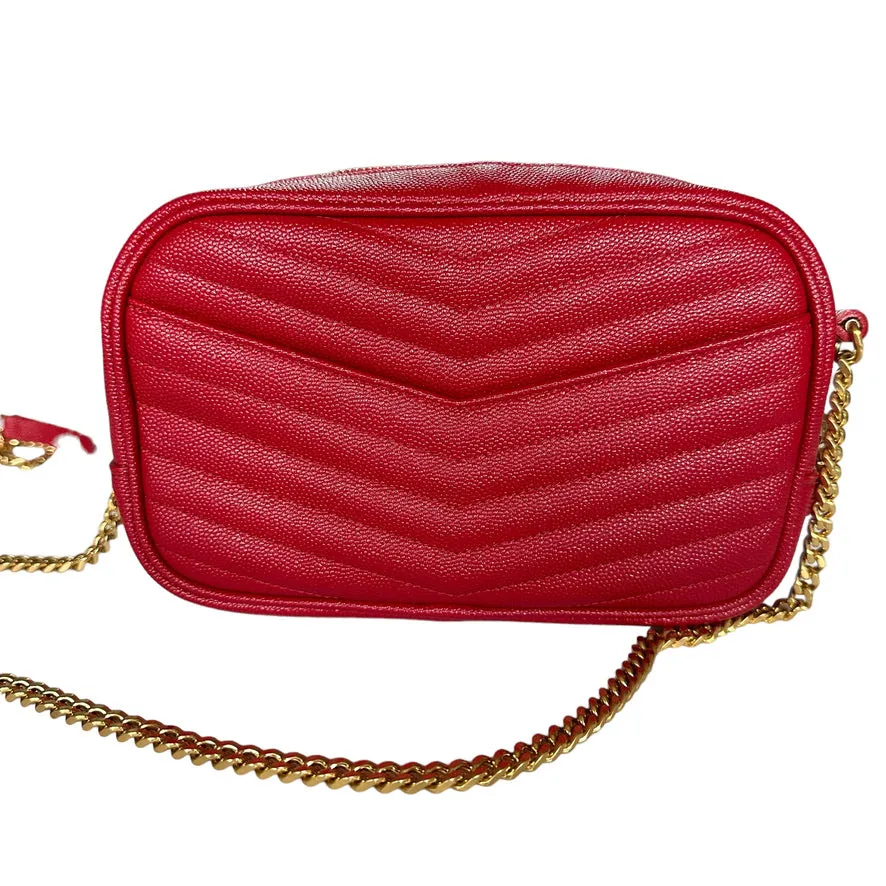 Red Mini Lou Camera Bag