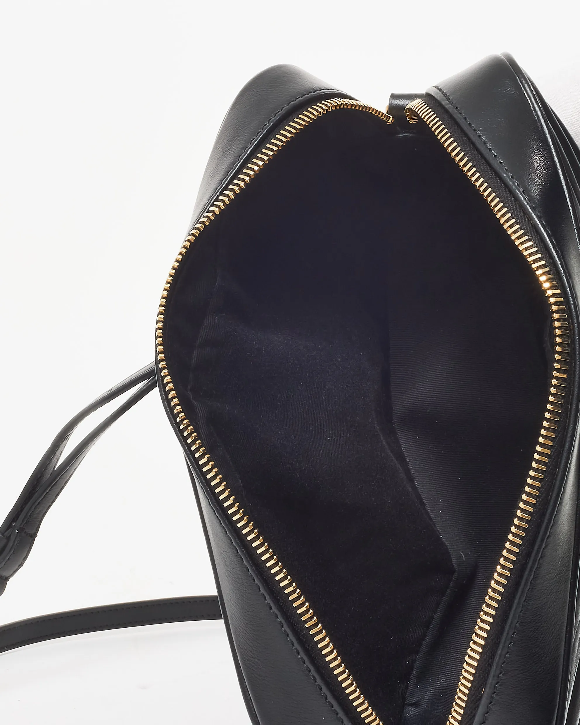 Saint Laurent Black Matelassé Leather GHW Lou Camera Bag