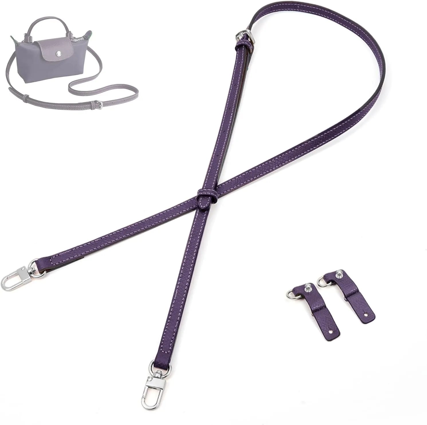 SENTEN Purse Straps Replacement for Longchamp Bag Women
