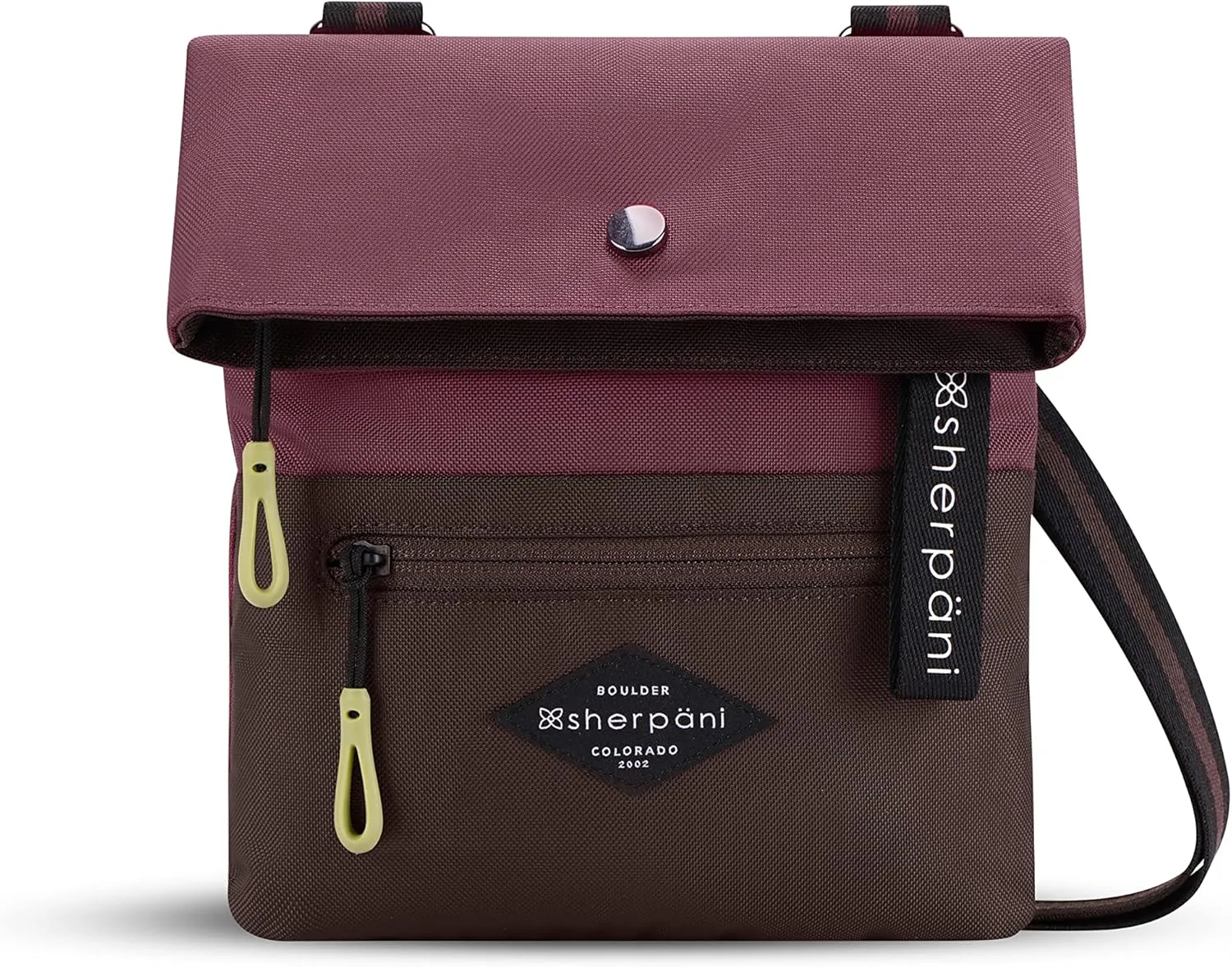 Sherpani Pica, Small Crossbody Purse, Nylon Crossbody Bag, Lightweight Cross Body Bag, Shoulder Bag, Purses for Women, Travel Bag, RFID Protection (Rosewood)