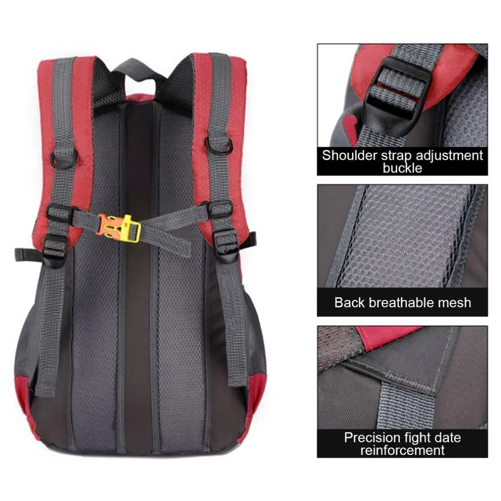 Sidiou Group Outdoor Hiking Backpack Waterproof Nylon Bag Large Capacity Travel Bag Mountain Bag