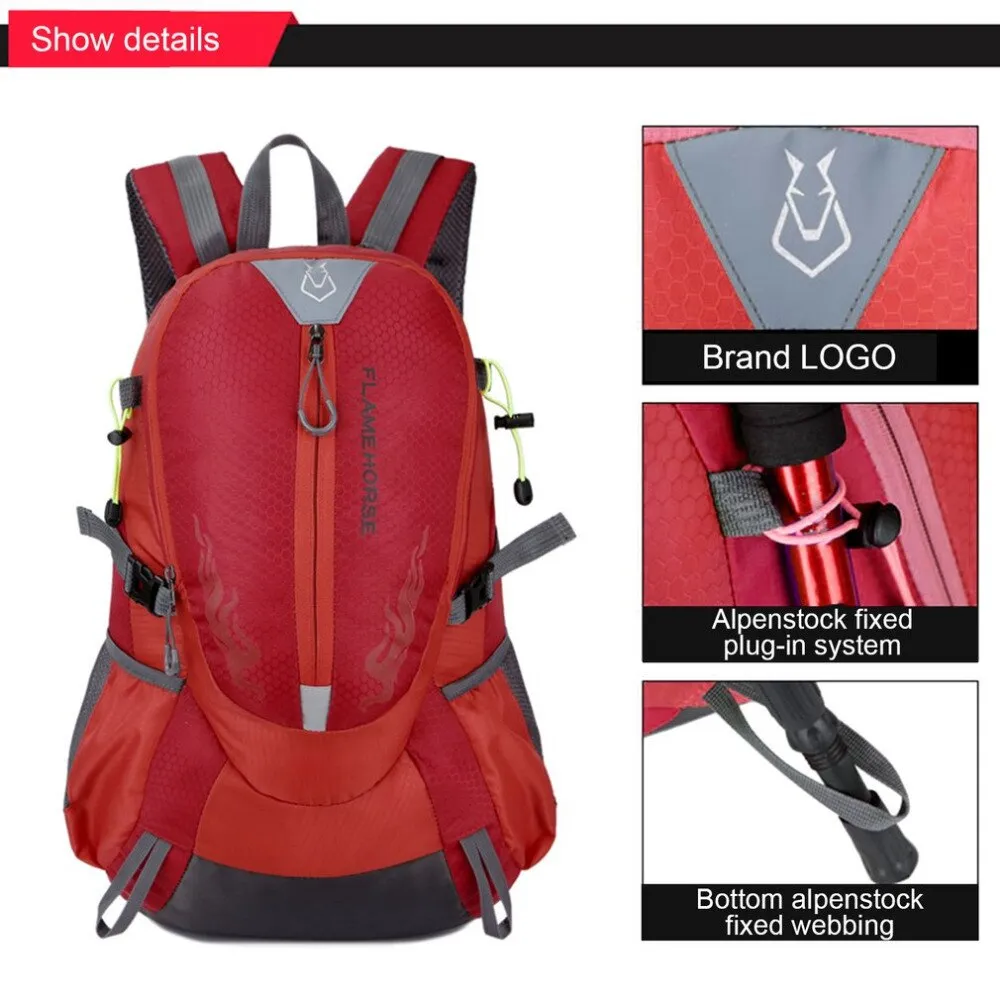Sidiou Group Outdoor Hiking Backpack Waterproof Nylon Bag Large Capacity Travel Bag Mountain Bag