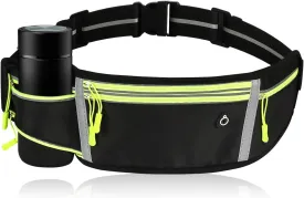Slim Running Belt Fanny Pack for Men Women, Waist Bag, Large Capacity, Ultra-Thin Design, Waterproof, Runners Pouch Waist Pack, Phone Holder for Running Sports Walking Traveling