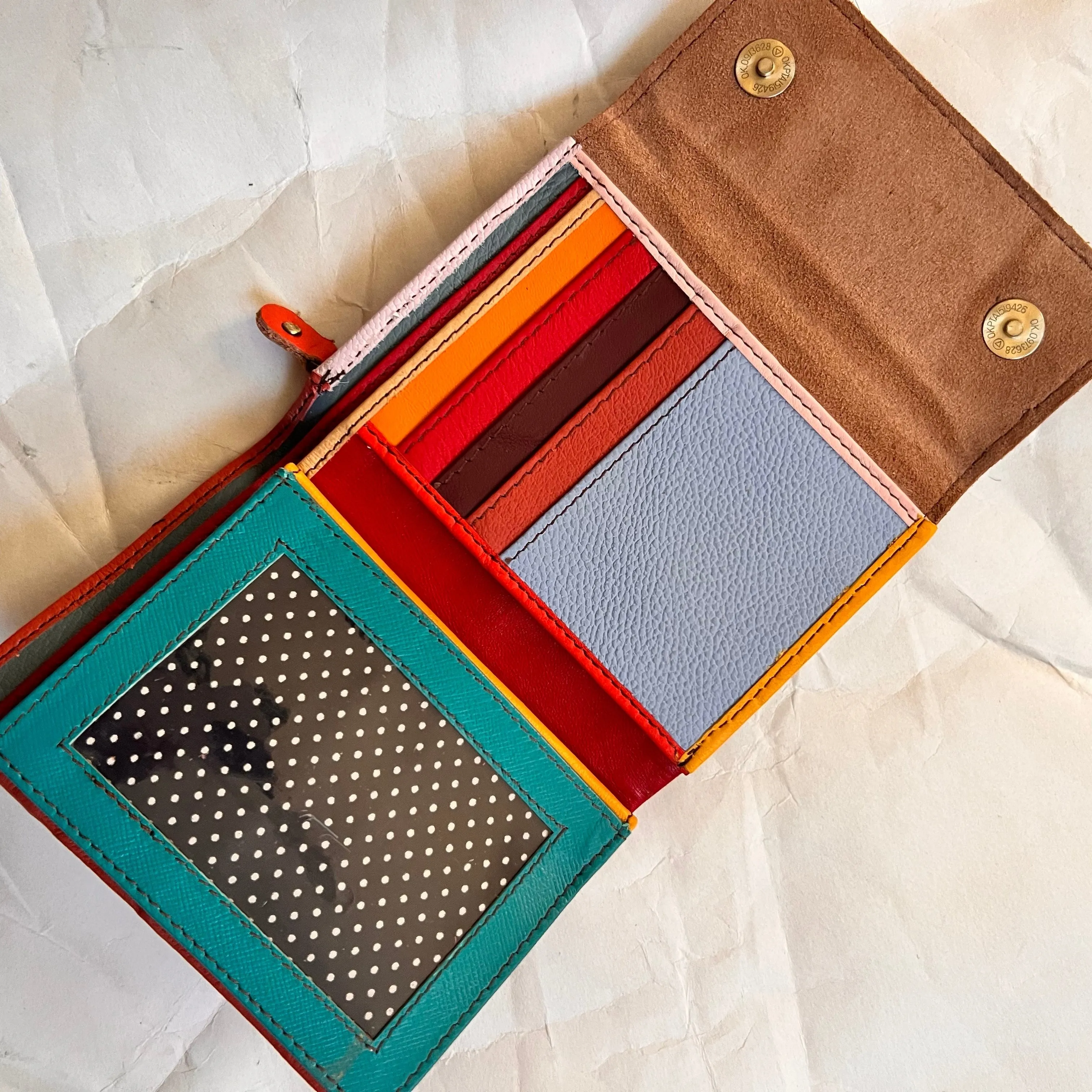 Soruka - Rings Wallet with Print, Rust