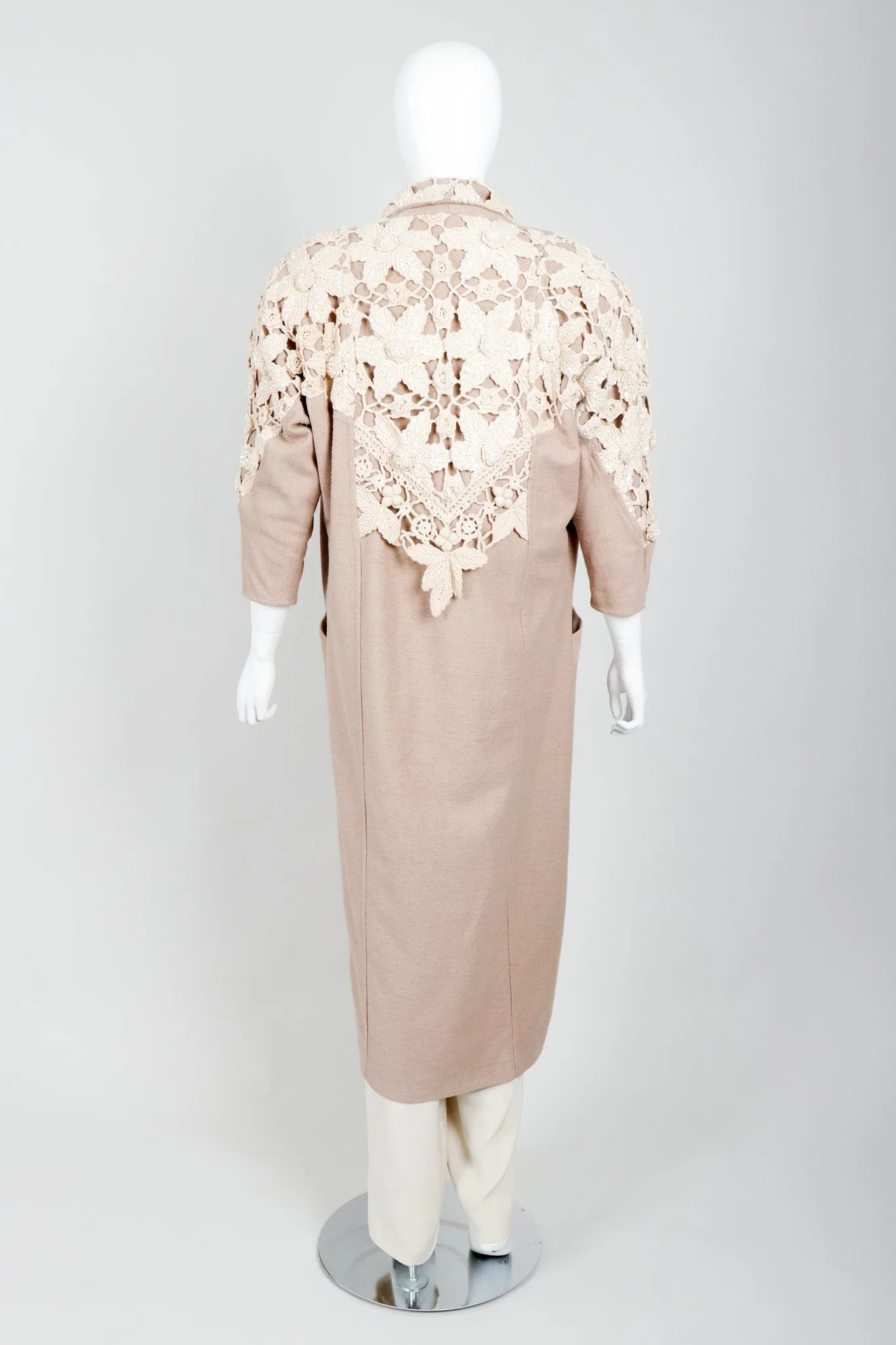 Sparkling Crochet Lace Coat & Tank Set