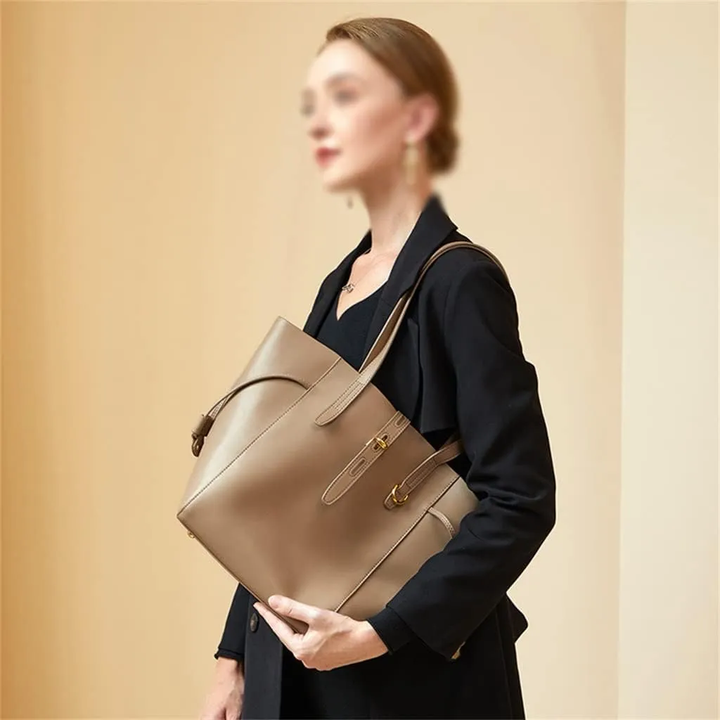 Spring and Leather Women's Bag Handbag Sigle Shoulder Large Capacity Everything Tote Bucket Bag