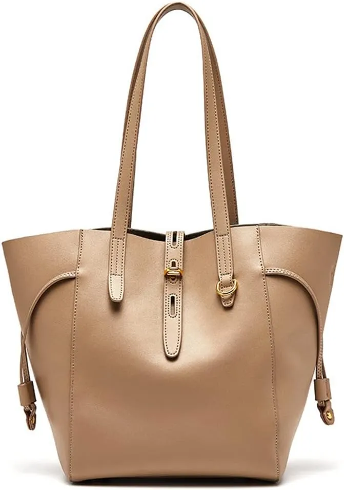 Spring and Leather Women's Bag Handbag Sigle Shoulder Large Capacity Everything Tote Bucket Bag