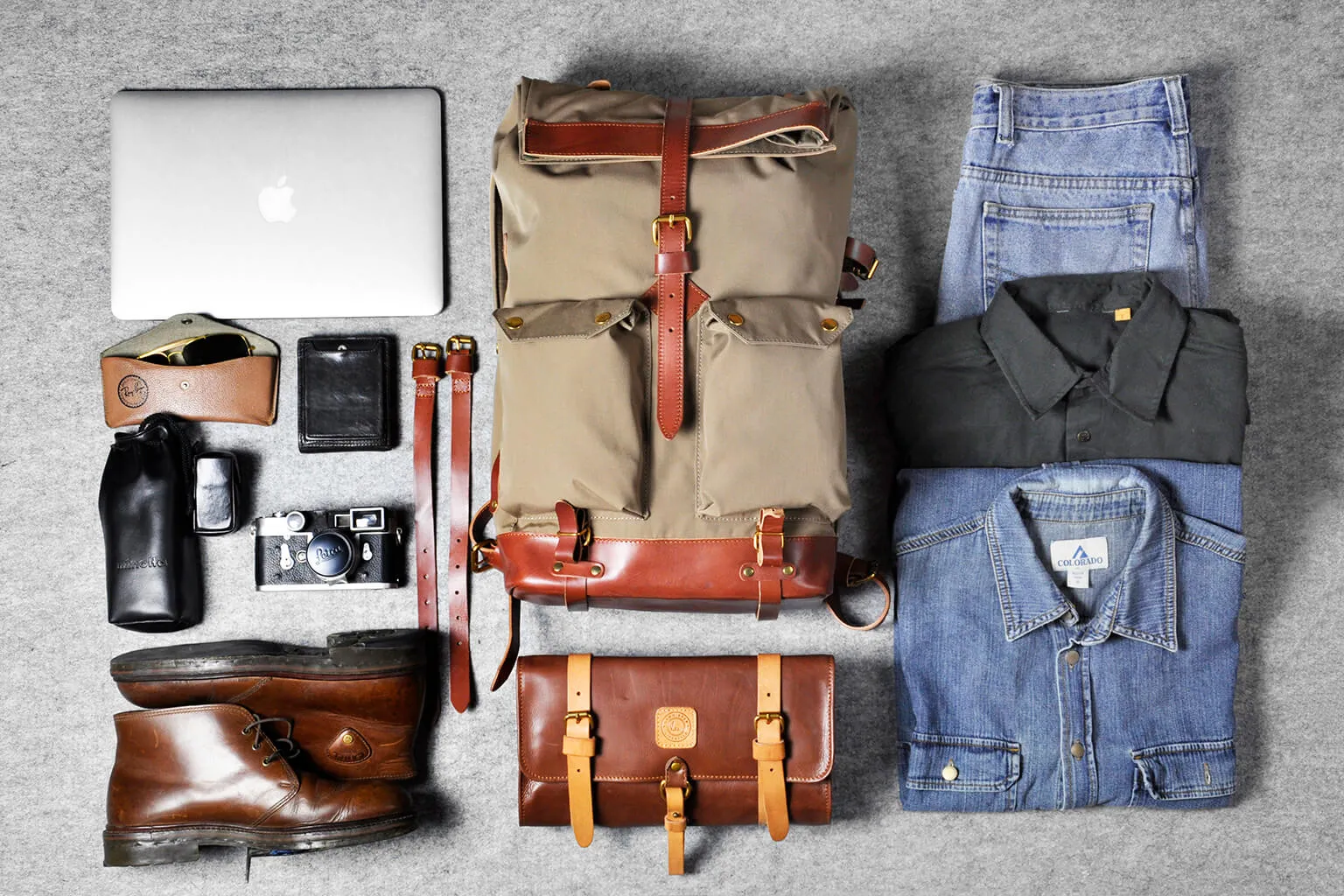 TRAVEL BACKPACK - khaki