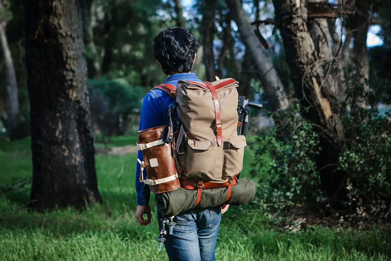 TRAVEL BACKPACK - khaki