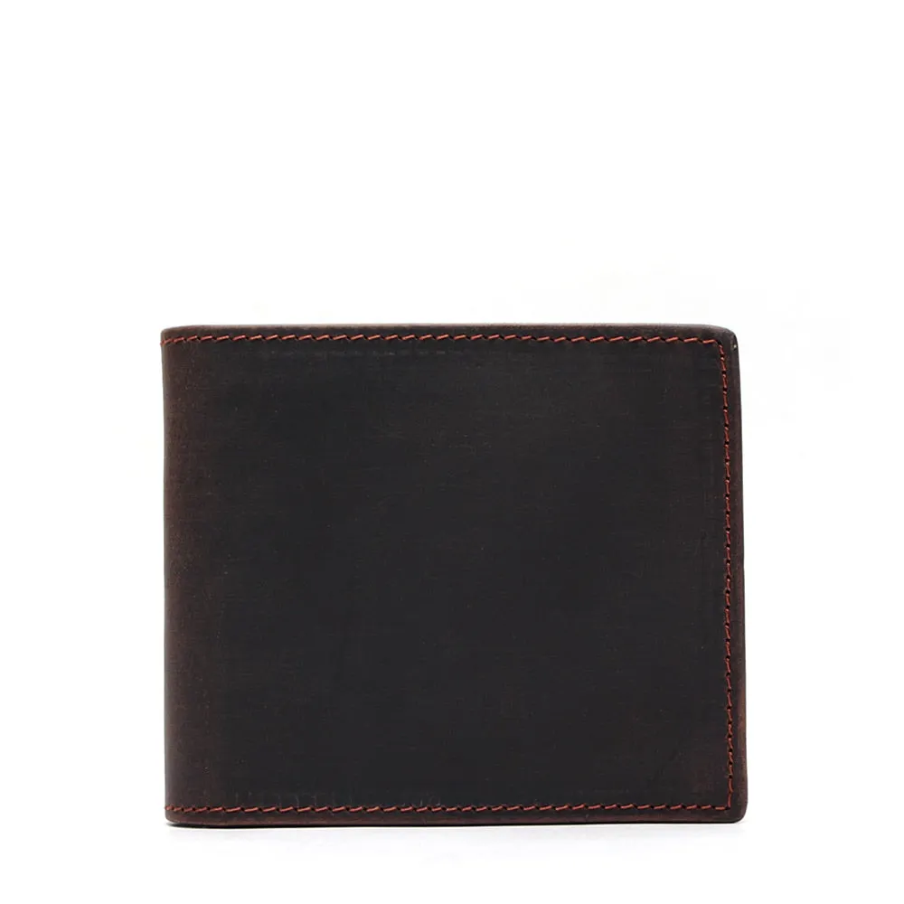 West Louis™ Handmade Short Blocking Leather Wallet