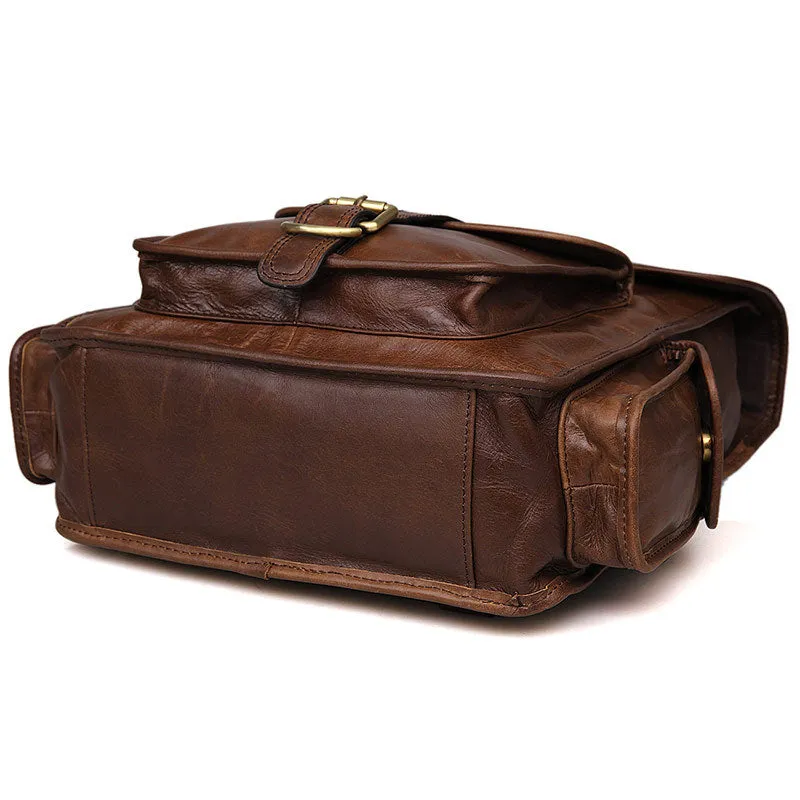 YAAGLE Male Multi-functional Genuine leather travel Backpack Satchel YG7283